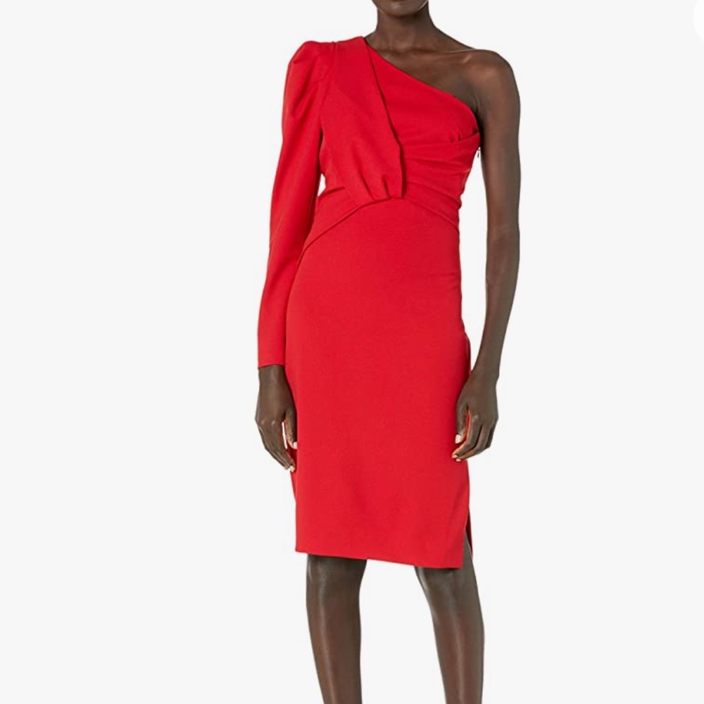 Trina Turk One Shoulder Red Dress Size 4
